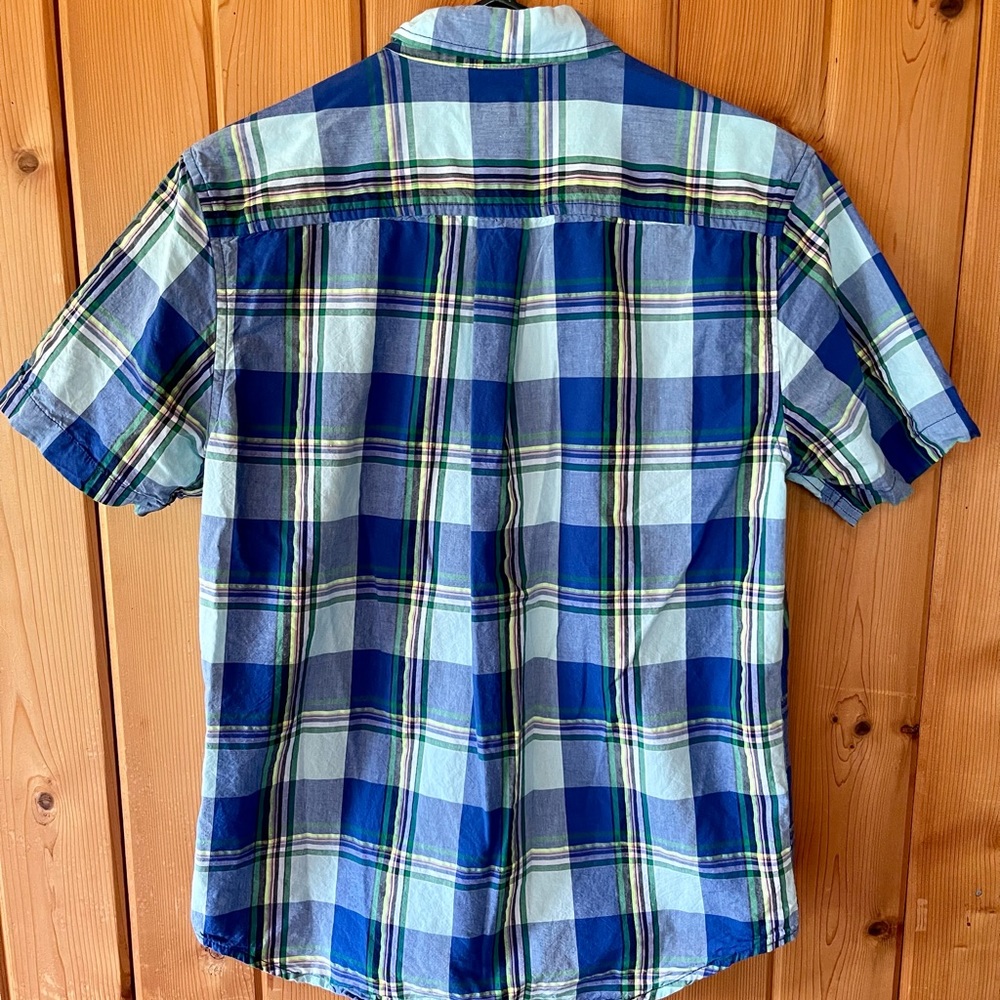 Men’s Plaid Button Down Shirt - S